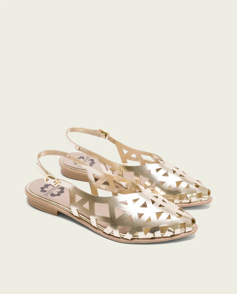 BAILARINA PLANA ORO RINA - Image 2
