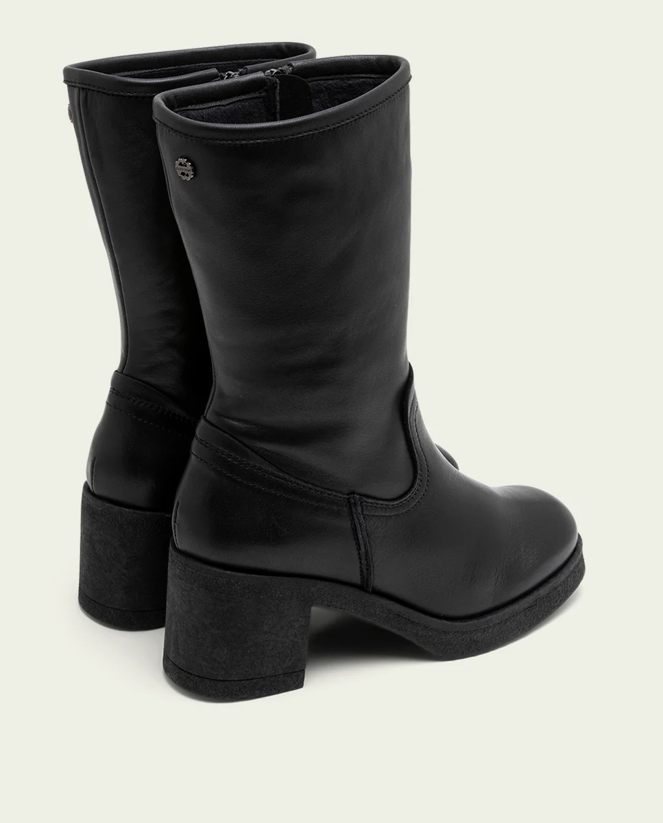 BOTAS DE PIEL CON CREMALLERA NEGRO MARNI - Image 3