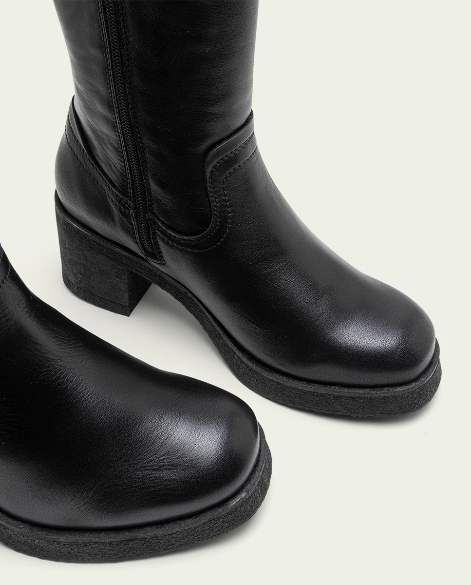 BOTAS DE PIEL CON CREMALLERA NEGRO MARNI - Image 4