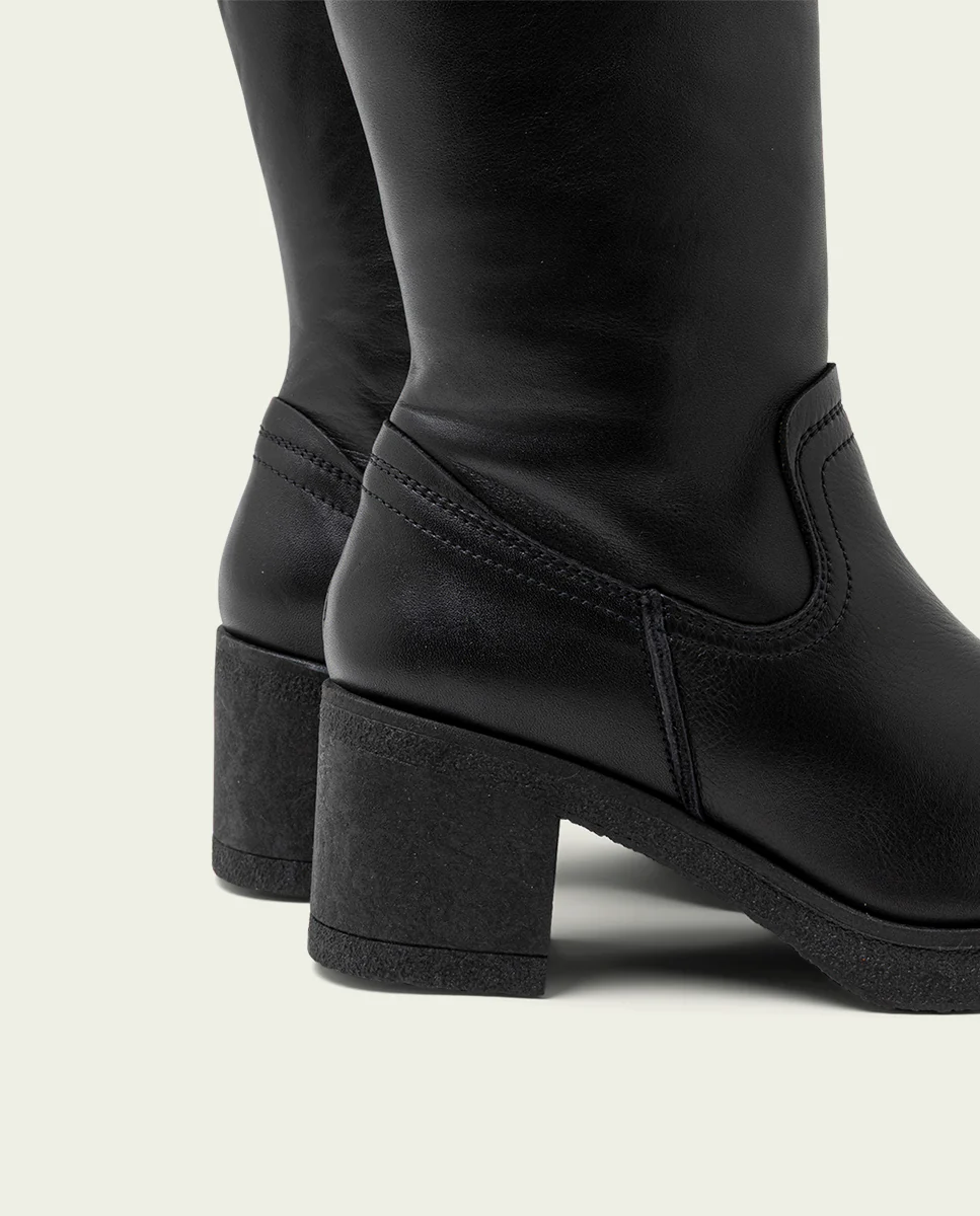 BOTAS DE PIEL CON CREMALLERA NEGRO MARNI - Image 5