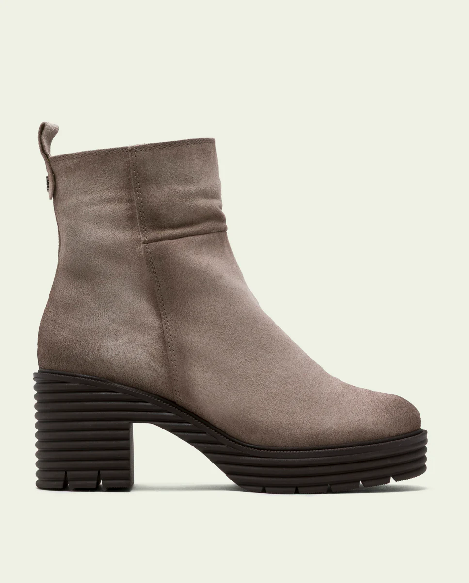 BOTAS DE SERRAJE CON CREMALLERA ARENA MICHELLE