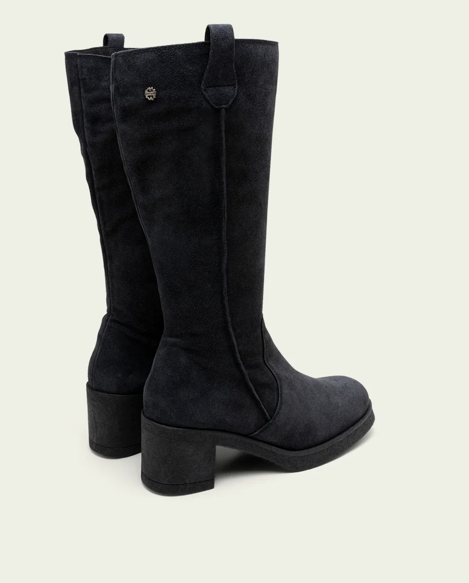 BOTAS DE SERRAJE CON CREMALLERA CARBÓN MELISA - Image 3