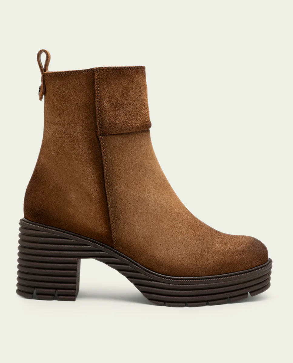 BOTAS DE SERRAJE CON CREMALLERA CUERO MICHELLE