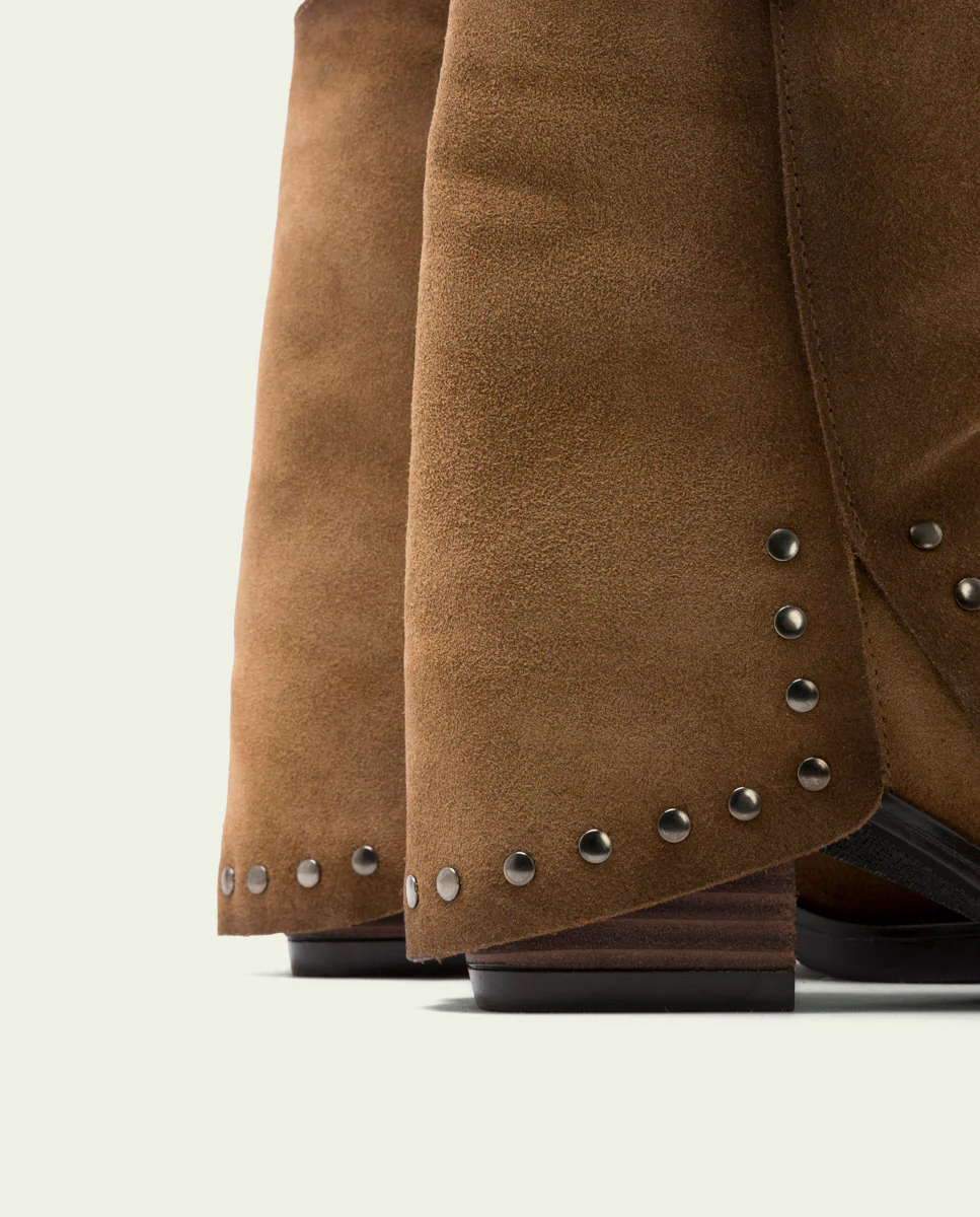 BOTAS DOBLE FAZ COWBOY DE SERRAJE CON CREMALLERA CUERO HEIDI - Image 5