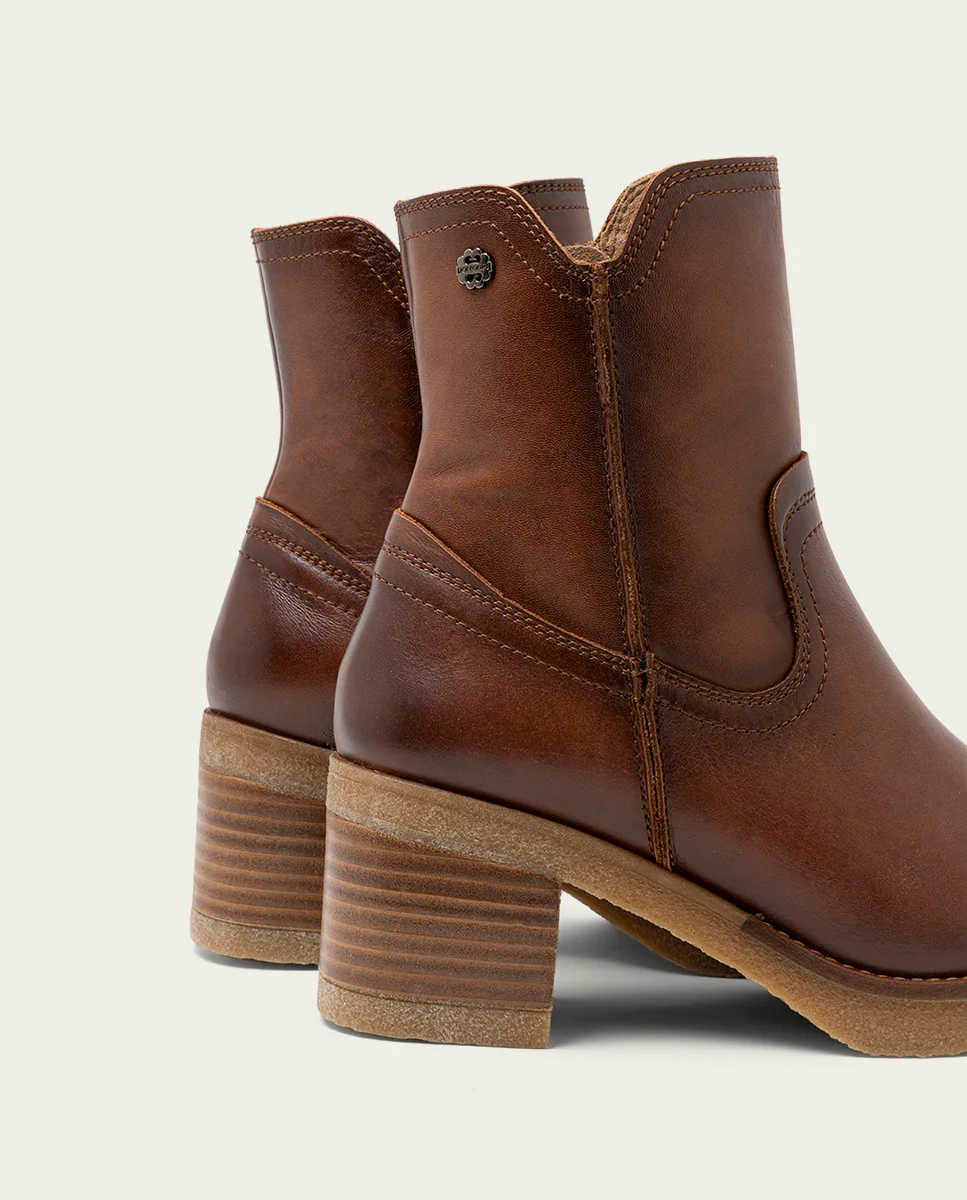BOTINES DE PIEL CON CREMALLERA CUERO MOLLY - Image 5