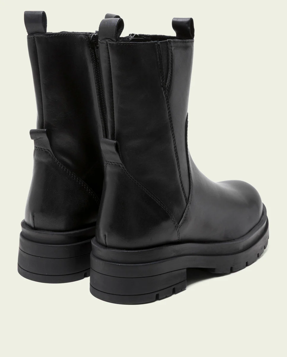 BOTINES TRACK PIEL NEGROS NORA - Image 3