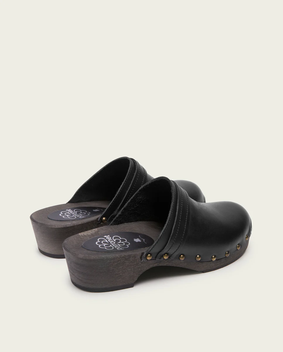 ZUECO MUJER PIEL NEGRO JULIA - Image 3